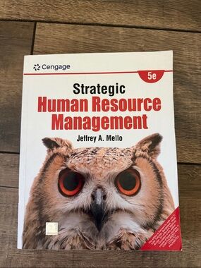 Strategic Human Resource Management by Cengage - White & Orange Owl Cover